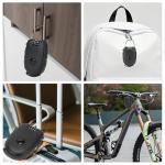 TOKCKYBL 2 Pack 4-Digit Combination Lock with 27.5 Inch Quickly Retractable Steel Cables - Keyless Security for Bike, Helmet, Ski, Snowboard, Stroller, Luggage, Door, Gate, Fences, Backpack & More