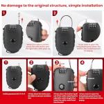 TOKCKYBL 2 Pack 4-Digit Combination Lock with 27.5 Inch Quickly Retractable Steel Cables - Keyless Security for Bike, Helmet, Ski, Snowboard, Stroller, Luggage, Door, Gate, Fences, Backpack & More