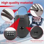 TOKCKYBL 2 Pack 4-Digit Combination Lock with 27.5 Inch Quickly Retractable Steel Cables - Keyless Security for Bike, Helmet, Ski, Snowboard, Stroller, Luggage, Door, Gate, Fences, Backpack & More