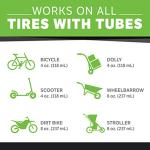 Slime 10003 Bike Tube Puncture Repair Sealant, Prevent and Repair, Suitable for All Bicycles, Non-Toxic, Eco-Friendly, 8oz Bottle