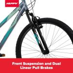 Huffy Stone Mountain Women's Mountain Bike, Gray, 26 Inch Wheels/17 Inch Frame