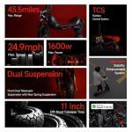 Segway ZT3 Pro Electric Scooter, Up to 24.9 MPH, 43.5-Mile Range, Dual Suspension, Flash Charge, 1600W Peak Motor, Off-Road Scooter for Adults UL Certified (UL2272/2271)