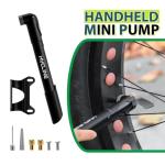 Hycline Mini Bike Pump - 120 PSI Portable Bicycle Frame Pump for MTB BMX Road Tires, Air Ball Pump Inflator with Ball Pump Needles Fits Presta & Schrader Valve