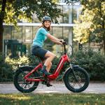 HOVSCO Foldable Electric Bike for Adults, 28MPH 1300W Peak Power, 48V 15AH Removable Battery, 20"x4.0" Fat Tire Ebike with Low-Step Frame, Hydraulic Brakes & App Control