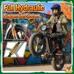 TST Electric Bike for Adults, 1500W Peak Motor 28 MPH 60 Miles Fat Tire E Bike with 48V 15Ah Removable Battery 20" Electric Dirt Bike Hydraulic Suspension Black