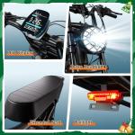 TST Electric Bike for Adults, 1500W Peak Motor 28 MPH 60 Miles Fat Tire E Bike with 48V 15Ah Removable Battery 20" Electric Dirt Bike Hydraulic Suspension Black