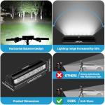 Super Bright 6 LED Bike Lights for Night Riding, 5 Lighting Modes USB Rechargeable Bicycle Lights with IPX5 Waterproof, High Lumens Bike Lights for Adult Cyclist Bike Headlight and Tail Light Set