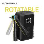 Veltuno Mini Electric Bike Pump, Max 150 PSI Fast Inflation with Digital Pressure Gauge, Smart Auto Stop, USB-C Rechargeable, Presta & Schrader Valve for Road Bike, MTB, E-Bike, Motorcycle, Balls