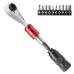 ROCKBROS 1/4-Inch Ratchet Socket Wrench Set, 2.5-8mm Allen Hex Wrench for Bike Maintenance Including Allen&Torx Sockets Set for Road and Mountain Bikes