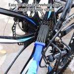WEFOO Bike or Motorcycle Chain Washer, Cleaning Brush 2 Pcs (Color, Blue and Red)