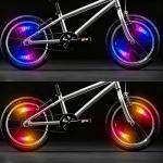 Bike Wheel Lights Rechargeable 2pack,Bike Spoke Light Weatherproof, Adults Kids Bicycle Lights for Wheels,Motion Sensor (Color Morphing)