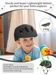 XJD Toddler Helmet Kids Bike Helmet Baby Multi-Sport Adjustable Skateboard for Kids Boys Girls Infant Lightweight for Age 1 and Older (Black, X-Small: 18.11"-20.08" / 46-51 cm)