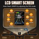 Misodo Electric Bike for Adults, Peak 1800W Motor, Up to 30MPH & 100 Miles PAS Range, NFC & Password Unlock, 48V 20AH Battery, 7 Speed Electric Dirt Bike, Dual Suspension 20" Fat Tire Off-Road Ebike