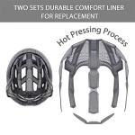 Adult-Men-Women Bike Helmet with Light - Mountain Road Bicycle Helmet with Replacement Pads & Detachable Visor