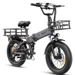 Jasion X-Hunter Electric Bike for Adults,1400W Peak Motor 30MPH 70+ Miles Foldable Ebike,624WH Removable Battery,Full Suspension 20’’*4 Fat Tire Bicycle for Commute,Snow,Mountain with 7-Speed