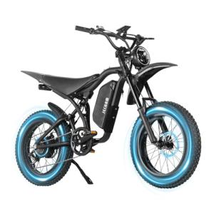JECHAM 48V 22Ah Fat Tire eBike, Adult Peak 3000W Electric Bike, Dual 2000W Motors 35MPH Electric Bicycle, Hydraulic Disc Brakes, 7-Speed Hunting Commuter E-Bike