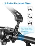 2pcs Bike Mirror Handlebar Mount 360° Ajustable, Wide Rear View Mirror Bicycle Mirrors for Handlebars with Scratch Resistant Glass, Bike Rear View Mirror for Scooter, Motorcycle, Bike Accessory