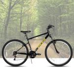 HH HILAND 26 Inch Mountain Bike, Mens Womens MTB with 18 Speeds, High-Tensile Steel Frame, V Brake, Hardtail Bicycle for Adults Black