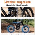 Riding'times Upgraded GT73 Electric Dirt Bike for Adults Teens, 2400W Ebike Max 37 MPH & 1747Wh Dual Battery, 85 Mile Long Range Electric Motorcycle with 25" Dirt Tires E Dirtbike