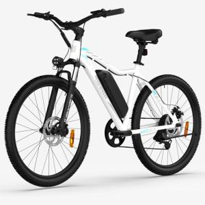 5TH WHEEL Mate Electric Bike for Adults - 1000W Peak Motor, 37KM/H Top Speed, 468WH Removable Battery, 7-Speed Gears & Adjustable Stem - Commuting & Mountain E-Bike with Color LCD Display