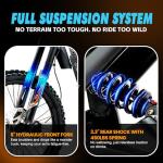 Electric Dirt Bike for Adults 72V 8500W(Peak) – 52MPH Top Speed E-Motorcycle with 4-Piston Brakes, Off-Road Suspension, Removable Battery, Long Range, Built for Hills, Trails & Wild Terrain, Black