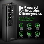 Airmoto and Power Kit Bundle Deal - 1 bundle - Tire Inflator Portable Air Compressor with Power Kit for Charging on The Road - Cordless Air Pump for Car Tires, Motorcycle, Bicycle, Balls