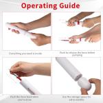 ApexFei 10" with Rotating Locking Storage Needle Sports Pump Kit Compact Includes Gauge & Hose-White