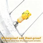 4 Pack Hamburger Bike Tire Valve Stem Caps,Burger Bike Accessories,Fun Bicycle Decor,Universal Air Caps for Bicycle, Motorcycle,Car,SUV & Truck,Perfect Burger Gifts for Men Women