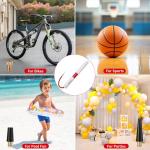 ApexFei 10" with Rotating Locking Storage Needle Sports Pump Kit Compact Includes Gauge & Hose-White