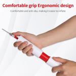 ApexFei 10" with Rotating Locking Storage Needle Sports Pump Kit Compact Includes Gauge & Hose-White