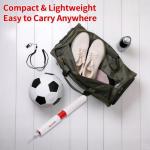 ApexFei 10" with Rotating Locking Storage Needle Sports Pump Kit Compact Includes Gauge & Hose-White