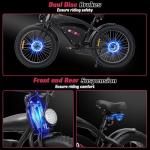 Windone K20 Electric Bike for Adults, 1000W Peak Motor, 28MPH Speed & 60-Mile Range (PAS), 7-Speed All-Terrain Fat Tire Ebike with Cruise Control, UL Certified, Moped E-Bike for Commuting Beach Snow