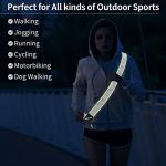 Oberlet Reflective Running Gear | Reflective Sash for Walking at Night | High Visibility Reflective Sash | Reflective Belt for Walking in The Dark | A