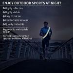 Oberlet Reflective Running Gear | Reflective Sash for Walking at Night | High Visibility Reflective Sash | Reflective Belt for Walking in The Dark | A