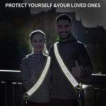 Oberlet Reflective Running Gear | Reflective Sash for Walking at Night | High Visibility Reflective Sash | Reflective Belt for Walking in The Dark | A