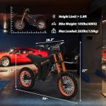 Tuttio Electric Dirt Bike Teens Adults - 48V 21AH Electric Bicycle 14"/12" Fat Tire Off Road High Torque Mini Electric Motocross Motorcycle Dirt Bike