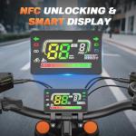 Misodo Electric Dirt Bike for Adults, 3000W Peak Motor, 36 MPH, 100Miles, 48V/20Ah Battery, 45° Slope, Dual Hydraulic Brake, Full Suspension, All Terrain Electric Motorcycle, 16" Off-Road Tire E-Bike