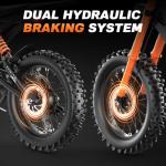 Misodo Electric Dirt Bike for Adults, 3000W Peak Motor, 36 MPH, 100Miles, 48V/20Ah Battery, 45° Slope, Dual Hydraulic Brake, Full Suspension, All Terrain Electric Motorcycle, 16" Off-Road Tire E-Bike