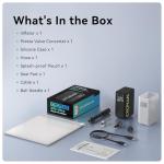 CYCPLUS AS2 Ultra Tiny Bicycle Pump with Gauge, Max 120 PSI Electric Mini Pump, Auto Stop, with Presta and Schrader Valve for E-Bike, MTB, and Road Bike AS2 Ultra (3.06oz)