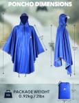 ANYOO Waterproof Rain Poncho Bike Bicycle Rain Capes Lightweight Compact Reusable for Adults