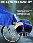 ANYOO Waterproof Rain Poncho Bike Bicycle Rain Capes Lightweight Compact Reusable for Adults