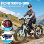 ZUTTEX Peak 6000W Dual Motor Electric Bike - 220NM Ebike 52V 34AH Battery for Adults 47MPH 24" Fat Tire Bike with LCD Display Hydraulic Brakes Electric Bike -White