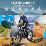 ZUTTEX Peak 6000W Dual Motor Electric Bike - 220NM Ebike 52V 34AH Battery for Adults 47MPH 24" Fat Tire Bike with LCD Display Hydraulic Brakes Electric Bike -White