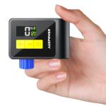 Auxpower Mini Bicycle Pump with Pressure Gauge, 120PSI Electric Portable Bike Pump with Presta and Schrader Valve, Auto Stop, Outdoor Bicycle Tire Pump for Road, Mountain, E-Bike and Sports Balls