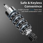 ROCKBROS Heavy Duty Anti-Theft Bike Lock - 3.2FT Security Bicycle Chain Lock with Resettable Combination and 2 Keys for Bikes, Motorcycle, Door, Gate, Fence, Grill