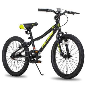 HH HILAND 20 Inch Kids' Bicycles Mountain Bike for Boys, Girls 5+ Years Old, Single Speed Kids Bicycles with Dual Handbrakes, Child Bike Black