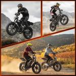 TS TST GRP LLC Electric Bike for Adults, 1500W Peak Ebike, 48V 15AH Waterproof Removable Battery, 7 Speed, 30 MPH Max, 20" Electric Off-Road Bike, UL 2849 Certification