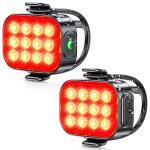 ISEYOU Bike Tail Light [2 Packs], USB Rechargeable Rear Bike Light for Night Riding, 6 Light Modes, IP65 Waterproof & Drop Resistant LED Bicycle Rear Light for Men Women Kids Road Mountain Cycling