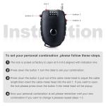 JAGASOL Motorcycle Helmet Lock, 4 Digit Combination 27.5 Inch Retractable Cable Lock for Snowboard, Bike Luggage Backpack Scooter Suitcase Ski, Small Multi-Function Secure Lock for Travel, Black