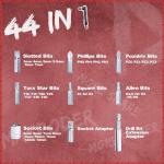 MASPODER Bike Tool Kit, 44 in 1 Multitool with Screwdriver Socket Hex Key Allen Wrench Drill Bit Set CR-V Steel Metric Mini Bicycle Accessories Repair Tools Set for Adult Bikes Road Mountain MTB